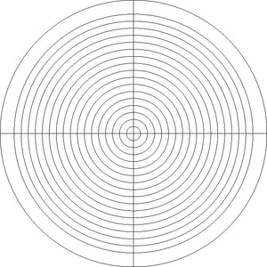 Reticle TS-P-(6) Concentric Circle with Crossline (for Tool Scope Body)