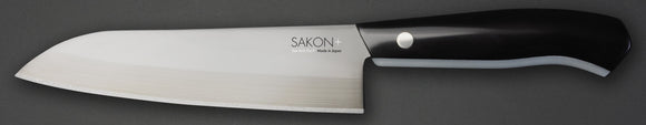 Sakon+ Santoku (180 mm) vee-tech® by HOKIYAMA CUTLERY CO.,LTD.  Japan